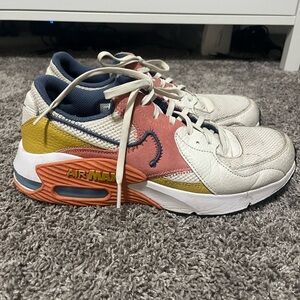 Nike Air Max White and Multicolor Sneakers